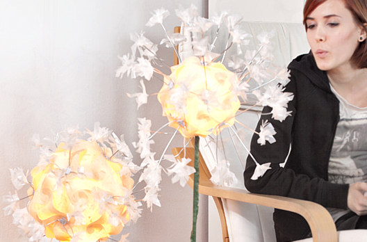 Boule lumineuse &laquo; fleur de pissenlit &raquo;