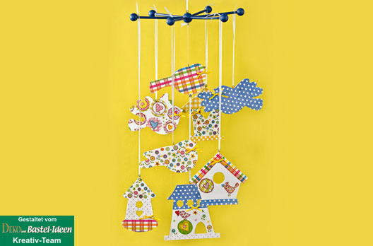 Buntes Vogel-Mobile