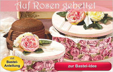 Auf Rosen gebettet