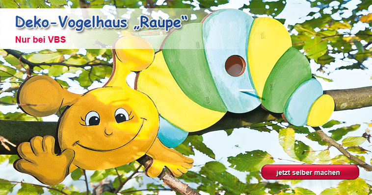 Deko-Vogelhaus Raupe