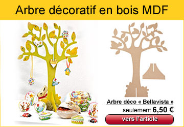 Arbre d&eacute;coratif en bois MDF