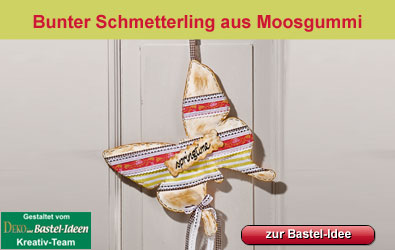 Moosgummi Schmetterling