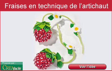 Fraises en technique de l'artichaut