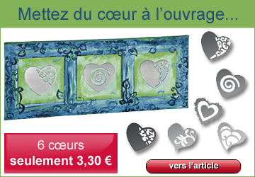 6 motifs miroir autocollants