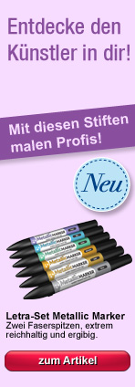Metallic Marker f&uuml;r Manga, Mixed Media, Scrapbook, Kartengestaltung