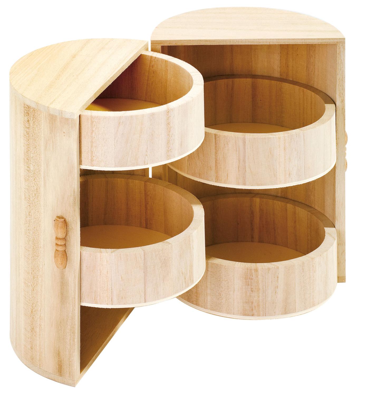 VBS Holz-Schränkchen, rund | VBS Hobby Bastelshop