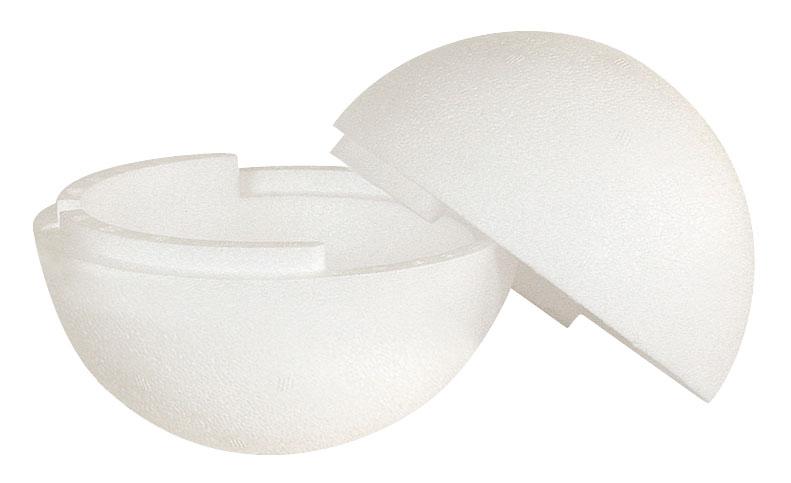Styroporkugel 25 Cm - Hohlkugel Teilbar Für Bastelprojekte & Deko - 1 Stück
