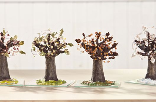 Deko-Bäume mit Schmuckperlen | VBS Hobby Bastelshop