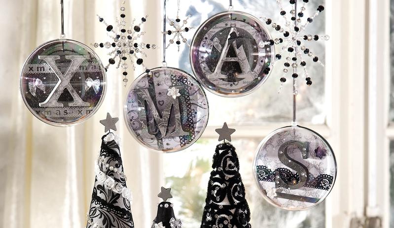 X-Mas-Kugeln im Schwarz-Weiß-Design - Bastelshop und Hobby VBS Bastelbedarf