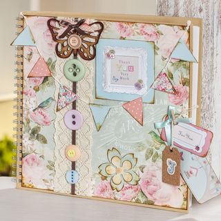 Anleitung: Scrapbook Album im blumigen Vintage Look