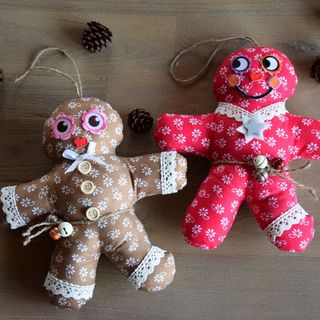 Anleitung für Lebkuchenmännchen aus Stoff