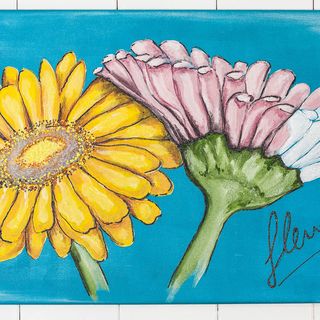 Wandbild "Jolies fleurs" mit Gerberas