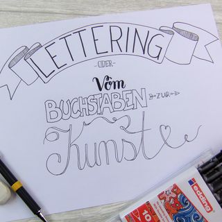 Basteltechnik: Handlettering