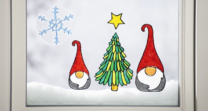 Weihnachtliche Fensterbilder mit Window Color - VBS Hobby