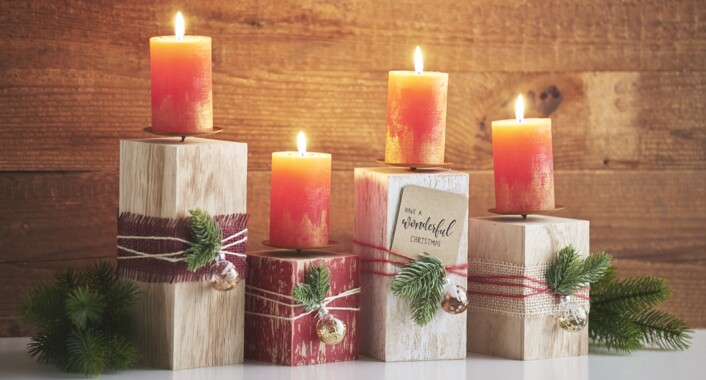Kerzenhalter aus Holz gestalten | VBS Hobby Bastelshop