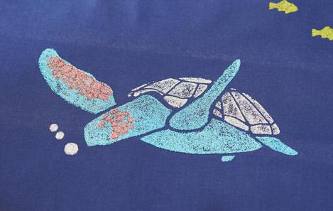 Textilien gestalten Schildkröte izink