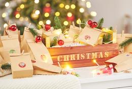Klassischer Adventskalender „Merry Christmas“