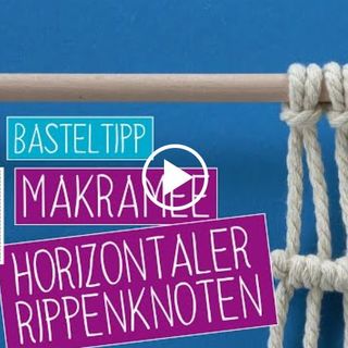 VBS Basteltipp Makramee horizontaler Rippenknoten