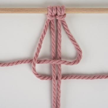 Kreuzknoten nach rechts gerichtet 2