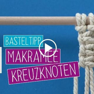 VBS Basteltipp Makramee Kreuzknoten