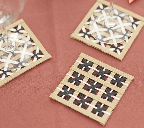 DIY Glasuntersetzer aus Paper Straps