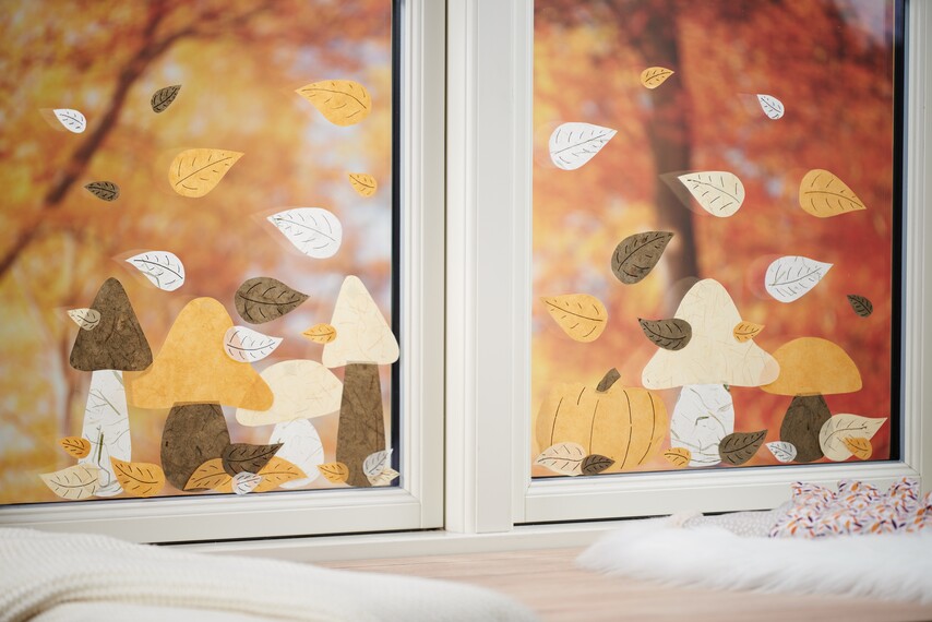 Herbstbild naturpapier