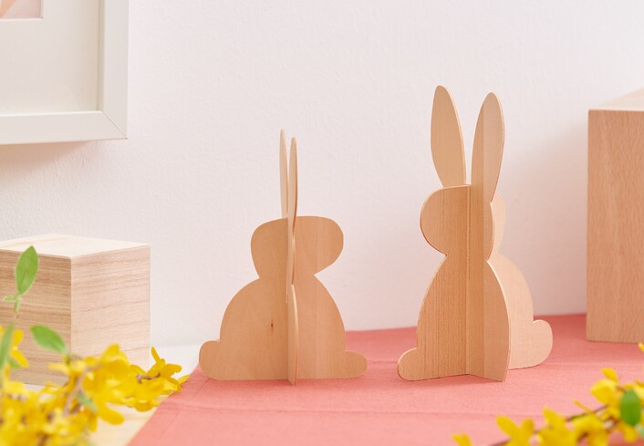 Hasen aus Holz mit der Cricut VBS Hobby