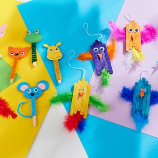 Making animals from wooden sticks