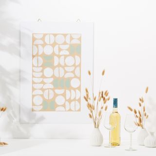 Stylish art with stamped design