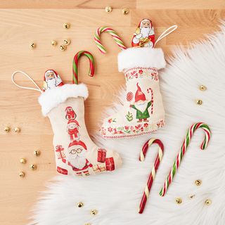 Nikolausstiefel mit Serviettendeko