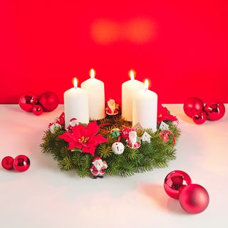 Weihnachtlicher Adventskranz