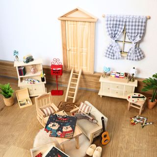 Miniaturszene Hobby- und Bastelraum