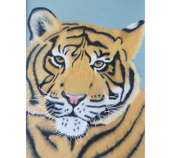 62_Vicki_Tiger mit Pastellkreide gemalt