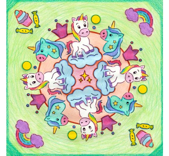 185_Dodo_Mandalabild - Einh&ouml;rner