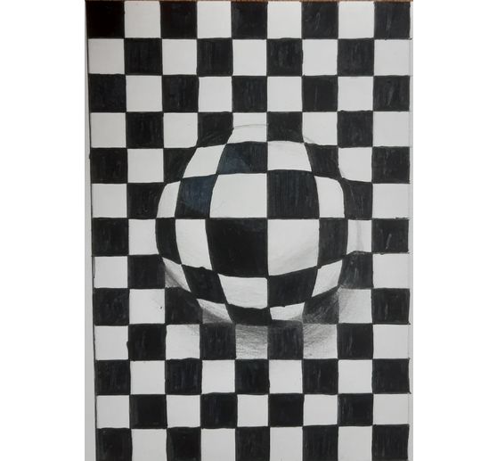 258_Der Zeichner_Illusion schwarz wei&szlig;