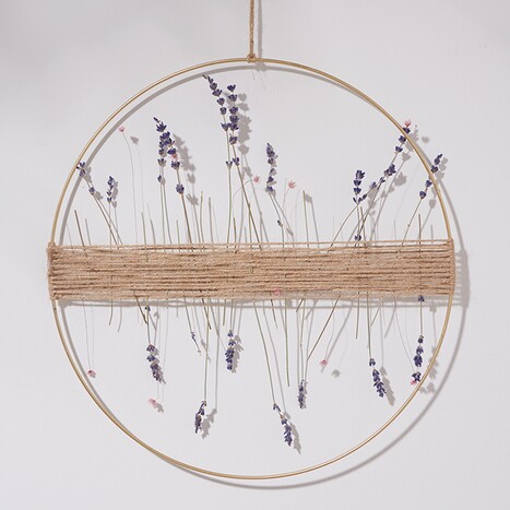 Trockenblumen Wandschmuck