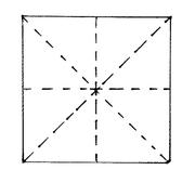 Anleitung Origami Schnetterling Schmetterling falten Schritt 1