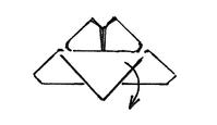 Butterfly folding step 6