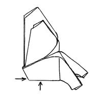 Butterfly folding step 8