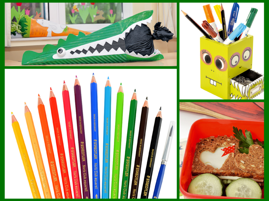 Kreative Schultüten mit Geschenken, Bastel-Sets, Stiftebox und gesundes Essen - Die Einschulung im Überblick