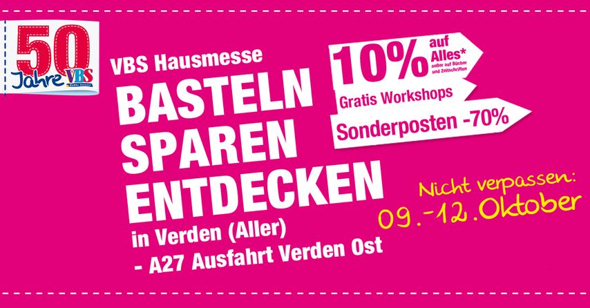 Herein ins kreative Mekka – Workshops, Aktionen und Angebote auf der VBS Hausmesse