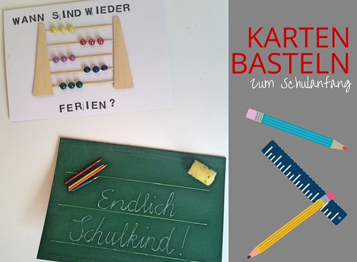 Karten basteln: Endlich (wieder) Schule! 