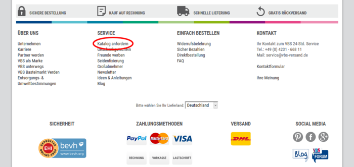 VBS Blätterkataloge 1 VBS Katalog online