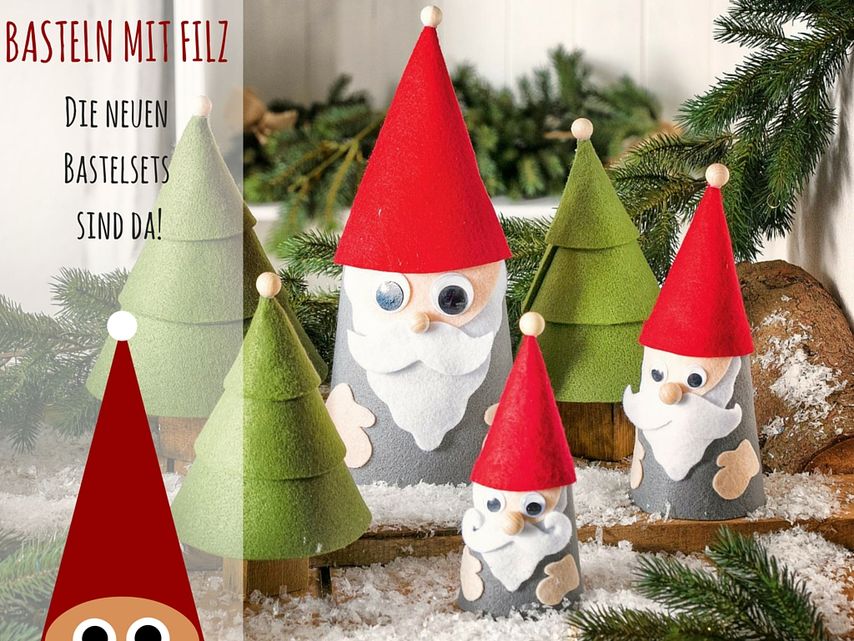 Filzige Weihnachten - neue Bastelsets aus Filz 