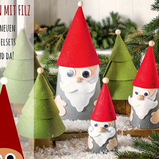 Basteln mit Filz für Weihnachten