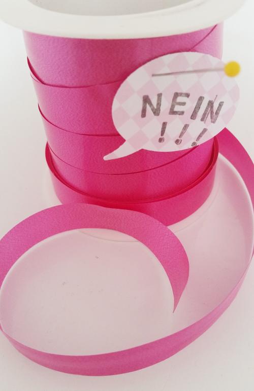 Nein zum Kräuselband Aber bitte mit Schleifenband aus Stoff
