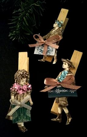 Vintage Wäscheklammern selbermachen Mit kostenloser Anleitung zum Basteln an Weihnachten
