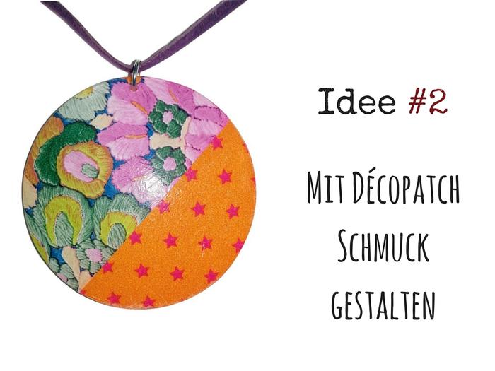 Einfache Ideen zum Selbermachen von Schmuck mit Décopatch