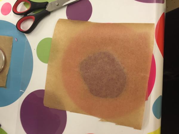 Kette back Papier