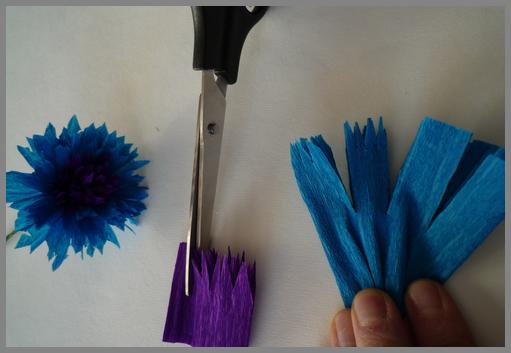 Papierblumen basteln